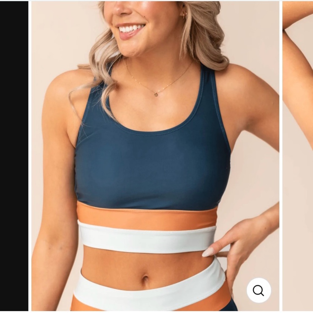 Nani Cut Back Crop Swim Top